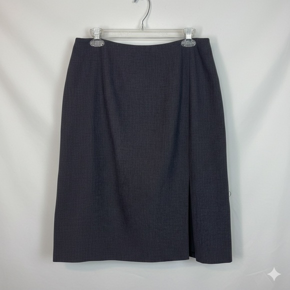 Banana Republic Dresses & Skirts - Banana Republic Charcoal Pencil Skirt wool blend fully lined women’s size 14